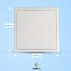 Trappe acier 40×40 cm – Blanche – PUSH
