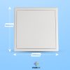 Trappe acier 50×50 cm – Blanche – PUSH