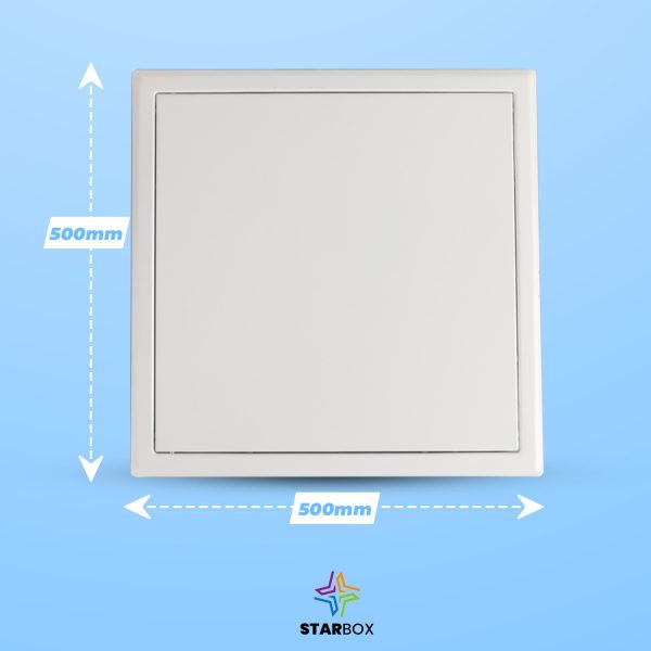 Trappe acier 50×50 cm – Blanche – PUSH